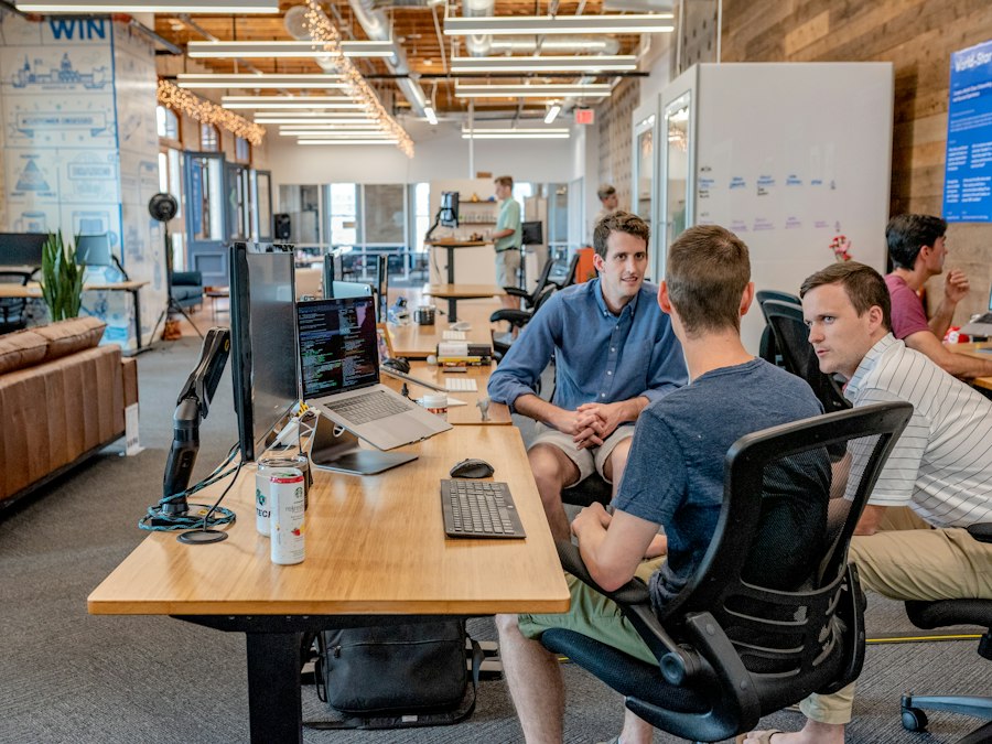Executives meeting around a conference table